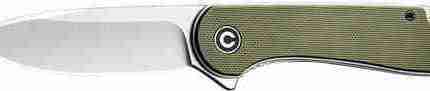 CIVIVI KNIFE ELEMENTUM 2.96" - GREEN G10/SATIN D2 LINER LOCK