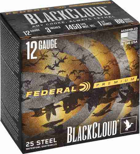 APWBX142BB_1-1.jpg FEDERAL BLCK CLOUD 12GA 3" - 1-1/4OZ #BB 1450FPS 25RD 10B/C - Image 1