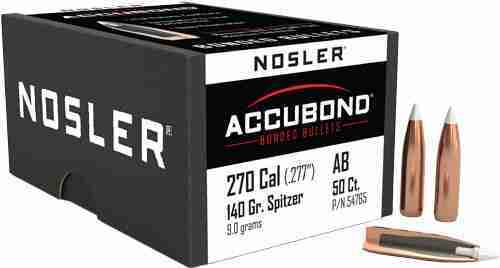 N54765_1.jpg NOSLER BULLETS 270 CAL .277 - 140GR ACCUBOND 50CT - Image 1
