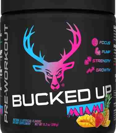 BUCKED UP PRE-WORKOUT MIAMI - STRAWBERRY MANGO 30 SERVINGS