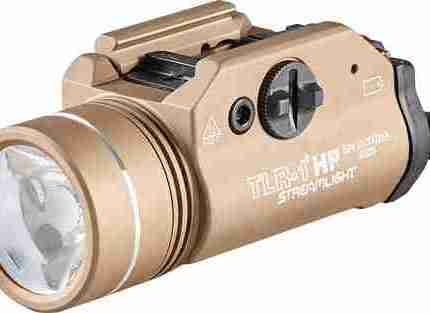 STREAMLIGHT TLR-1 HP GUN LIGHT - W/RAIL MOUNT WHITE LED FDE