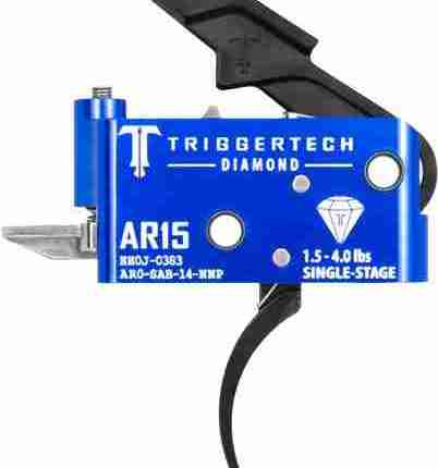 TRIGGERTECH AR-15 SINGLE STAGE - BLACK DIAMOND PRO CURVED