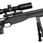 CRICKETT PRECISION RIFLE 22LR - BLUED/BLACK THREADED W/SCOPE