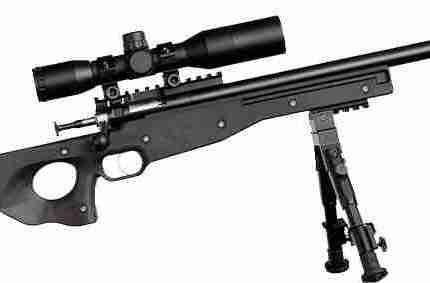 CRICKETT PRECISION RIFLE 22LR - BLUED/BLACK THREADED W/SCOPE