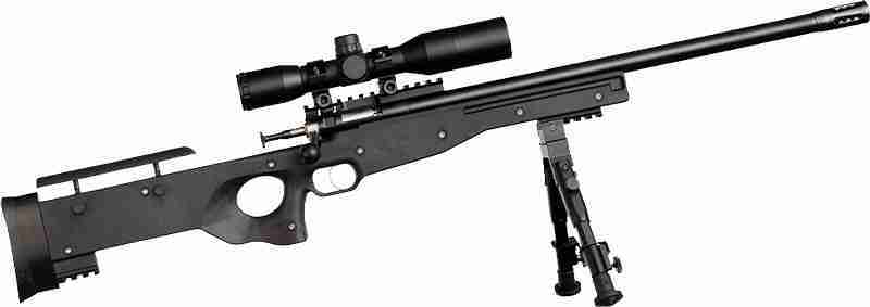 GKSA2159_1.jpg CRICKETT PRECISION RIFLE 22LR - BLUED/BLACK THREADED W/SCOPE - Image 1