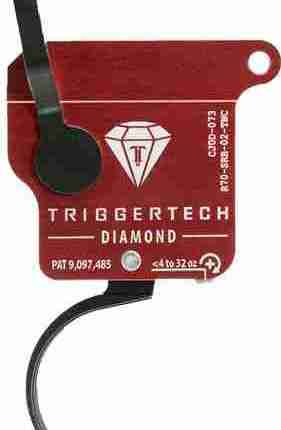 TRIGGERTECH REM 700 SNGLE STG - BLACK DIAMOND CURVED CLEAN