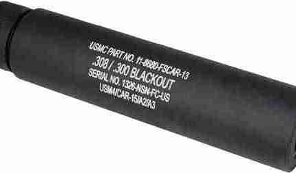 GUNTEC AR10 SLIP OVER FAKE - SUPPRESSOR BLACK