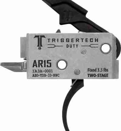 TRIGGERTECH AR-15 TWO STAGE - BLACK DUTY CURVED 3.5LB
