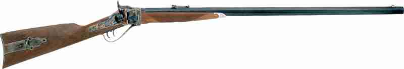 GAS200.jpg CIMARRON 1874 RIFLE FROM DOWN - UNDER 45-70 34"OCT. CC/BLUED - Image 1