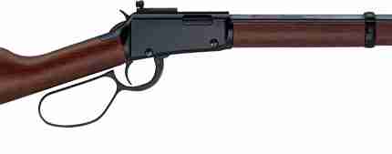 HENRY H1 TRACKER CARBINE - 22WMR 16.5" LL BLUED WALNUT