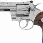 COLT PYTHON 357MAG 5" 6RD - STAINLESS WALNUT GRIPS