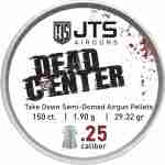 JTS PELLETS DEAD CENTER 25 CAL - SEMI-DOMED 29.32 GR 150CT